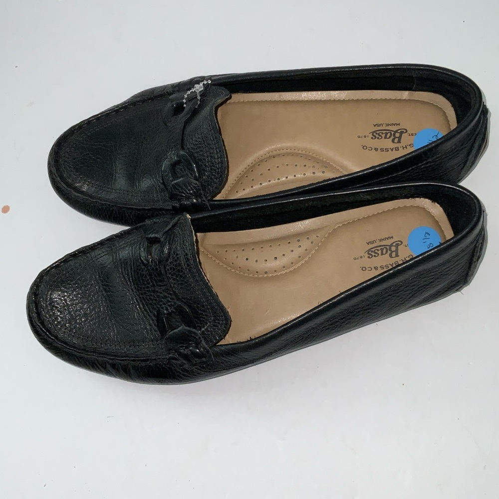 Bass Women's Elegant Black Leather Loafers